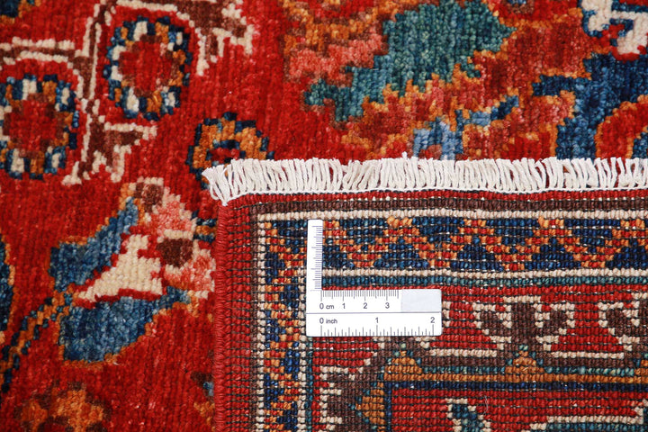 Hand Knotted Nomadic Caucasian Humna Wool Rug 4' 0" x 5' 11" - No. AT15961
