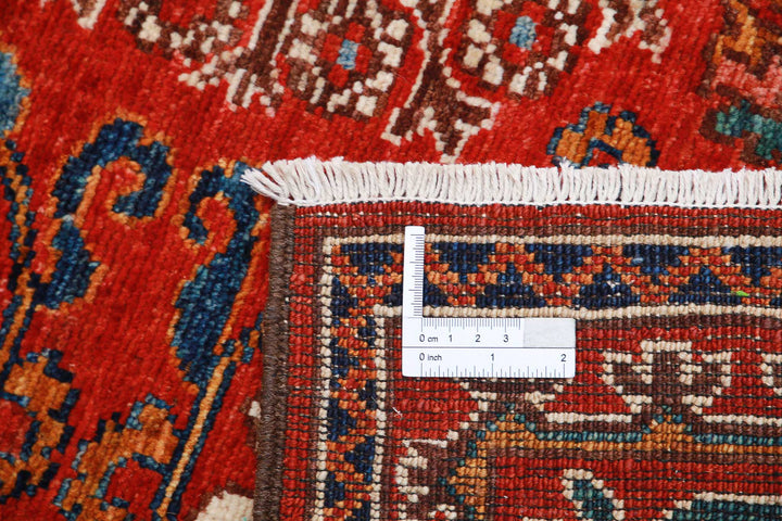 Hand Knotted Nomadic Caucasian Humna Wool Rug 4' 1" x 5' 10" - No. AT81693