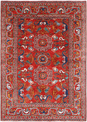 Hand Knotted Nomadic Caucasian Humna Wool Rug 4' 1" x 5' 10" - No. AT81693