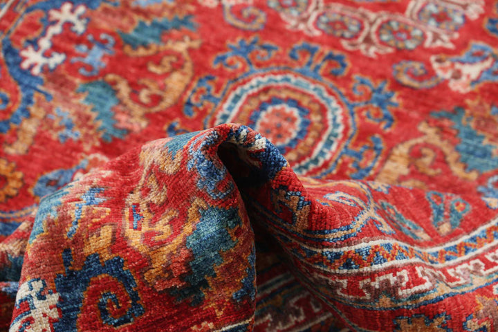 Hand Knotted Nomadic Caucasian Humna Wool Rug 4' 0" x 6' 1" - No. AT67039