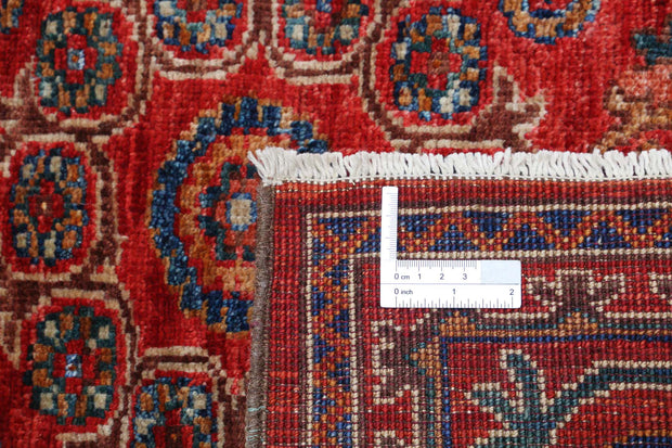 Hand Knotted Nomadic Caucasian Humna Wool Rug 4' 0" x 6' 1" - No. AT67039