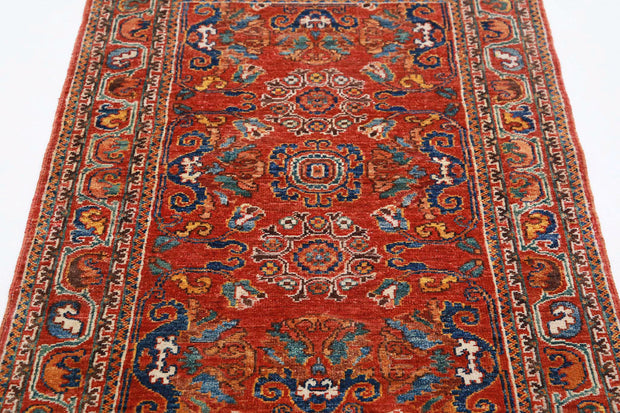 Hand Knotted Nomadic Caucasian Humna Wool Rug 3' 1" x 5' 0" - No. AT52533