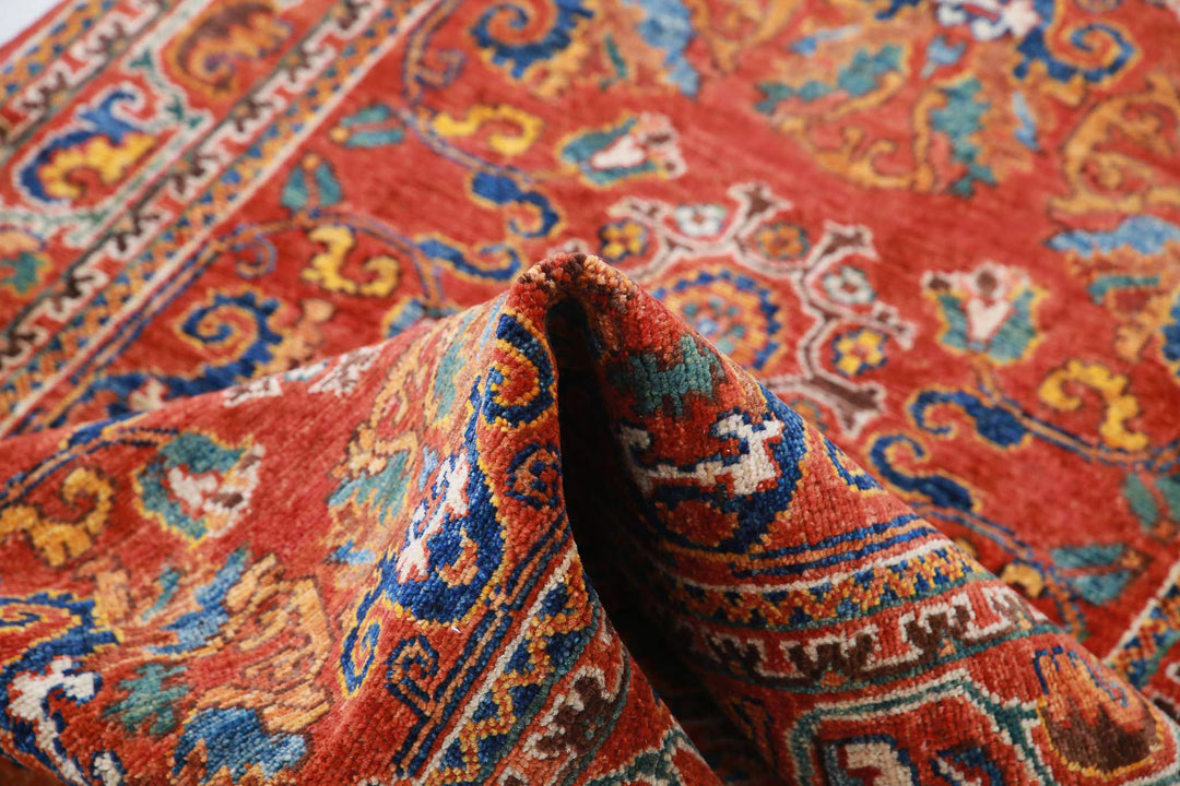 Hand Knotted Nomadic Caucasian Humna Wool Rug 3' 1" x 5' 0" - No. AT52533