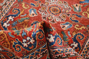 Hand Knotted Nomadic Caucasian Humna Wool Rug 3' 2" x 4' 10" - No. AT89607