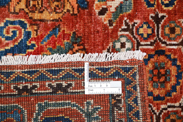 Hand Knotted Nomadic Caucasian Humna Wool Rug 3' 2" x 4' 10" - No. AT89607