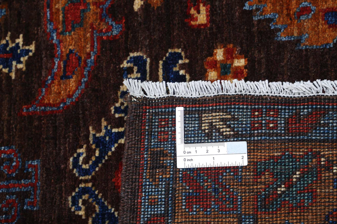 Hand Knotted Nomadic Caucasian Humna Wool Rug 3' 1" x 4' 10" - No. AT20952