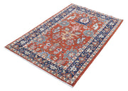 Hand Knotted Nomadic Caucasian Humna Wool Rug 3' 2" x 4' 10" - No. AT95912