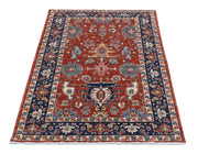 Hand Knotted Nomadic Caucasian Humna Wool Rug 3' 2" x 4' 10" - No. AT95912