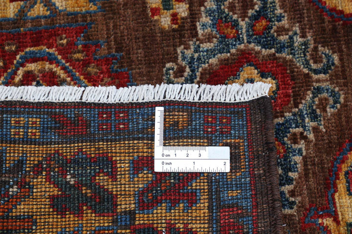 Hand Knotted Nomadic Caucasian Humna Wool Rug 2' 11" x 4' 9" - No. AT56886