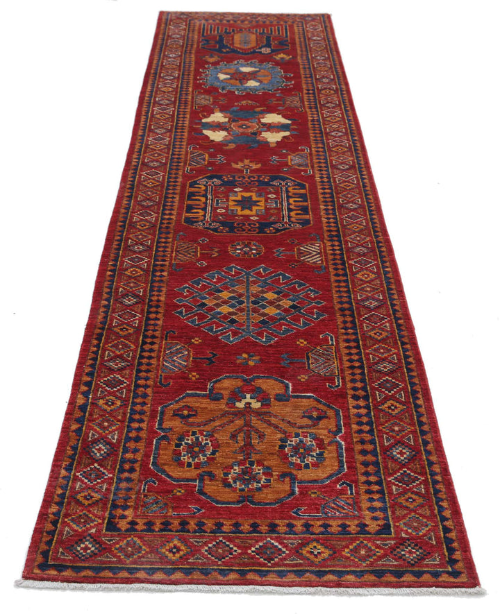 Hand Knotted Nomadic Caucasian Humna Wool Rug 2' 8" x 12' 3" - No. AT61192