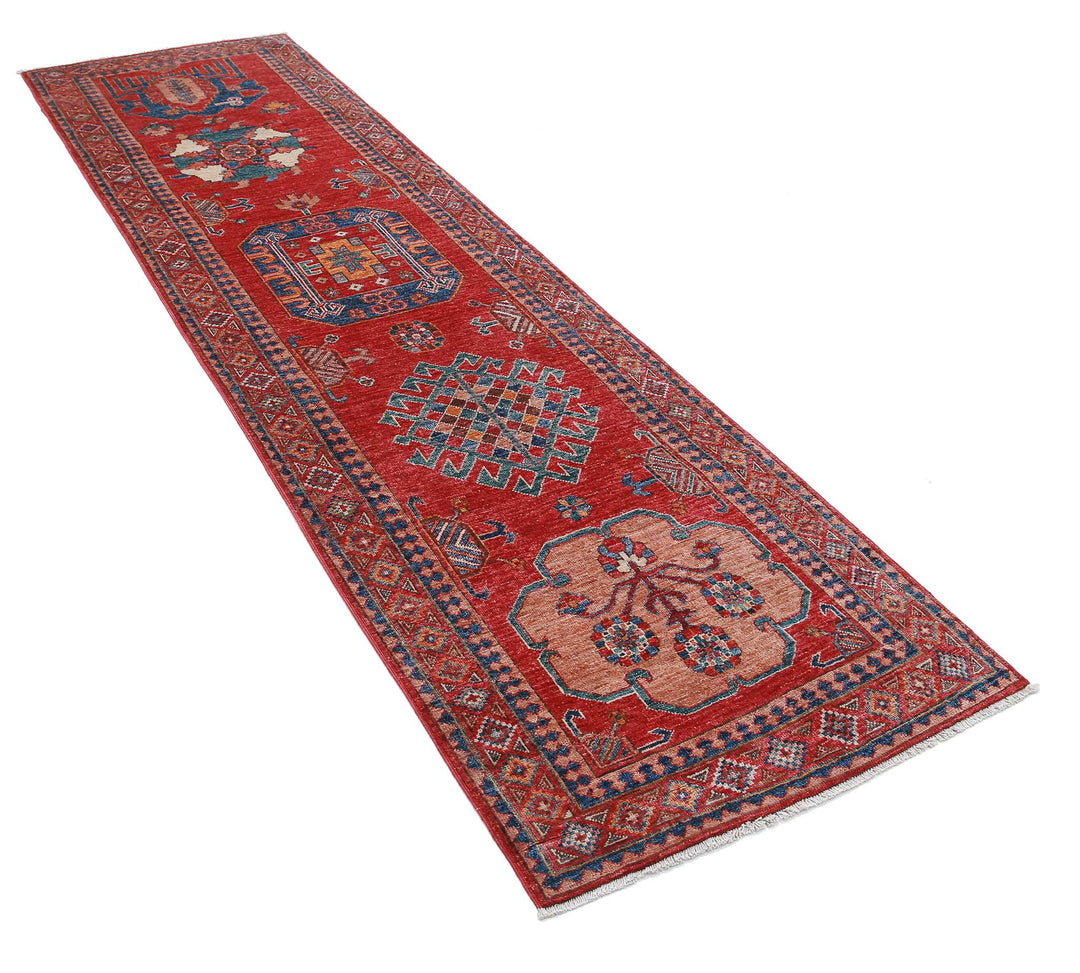 Hand Knotted Nomadic Caucasian Humna Wool Rug 2' 8" x 9' 11" - No. AT61117