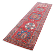 Hand Knotted Nomadic Caucasian Humna Wool Rug 2' 8" x 9' 11" - No. AT61117