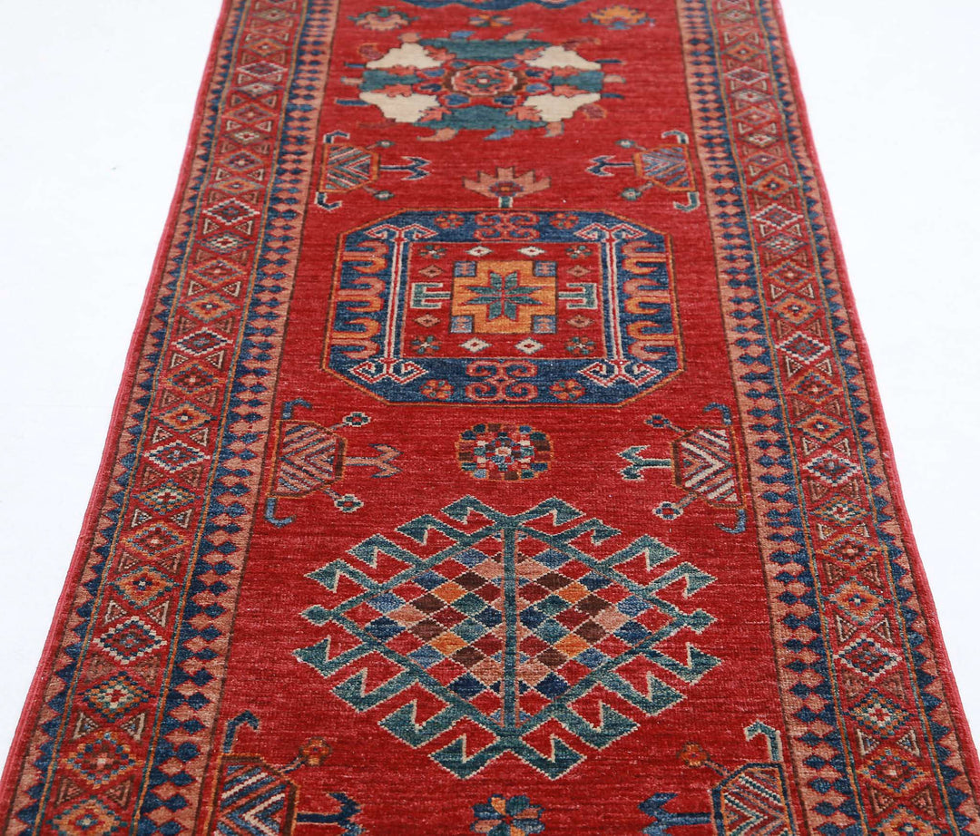 Hand Knotted Nomadic Caucasian Humna Wool Rug 2' 8" x 9' 11" - No. AT61117