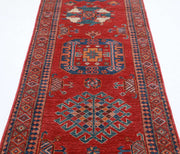 Hand Knotted Nomadic Caucasian Humna Wool Rug 2' 8" x 9' 11" - No. AT61117
