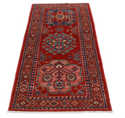 Hand Knotted Nomadic Caucasian Humna Wool Rug 2' 10" x 5' 10" - No. AT49945