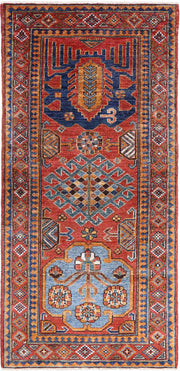 Hand Knotted Nomadic Caucasian Humna Wool Rug 2' 9" x 6' 0" - No. AT42262