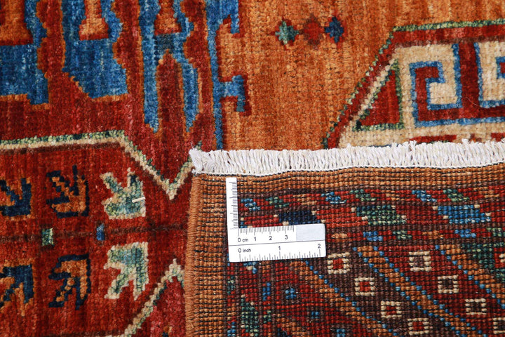 Hand Knotted Nomadic Caucasian Humna Wool Rug 2' 9" x 9' 8" - No. AT64663