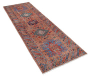 Hand Knotted Nomadic Caucasian Humna Wool Rug 2' 9" x 8' 0" - No. AT14984