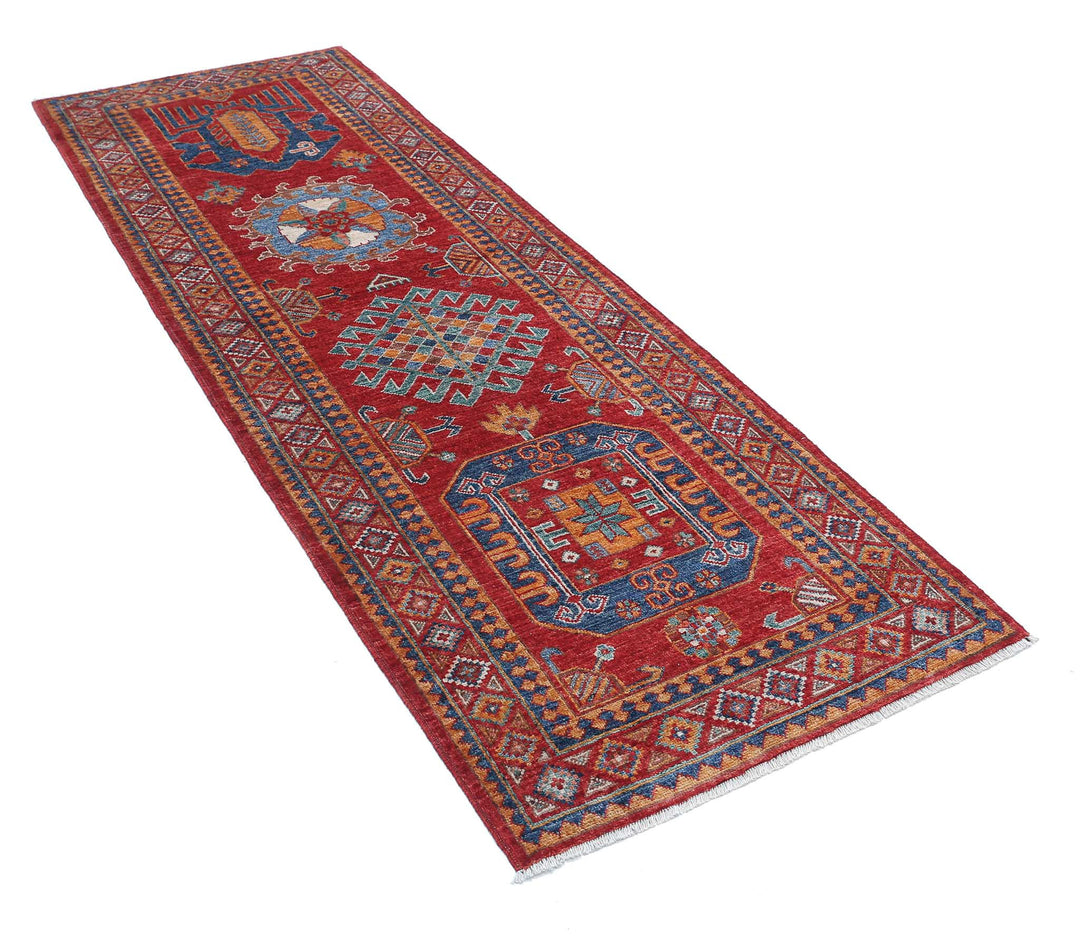 Hand Knotted Nomadic Caucasian Humna Wool Rug 2' 10" x 8' 3" - No. AT83926