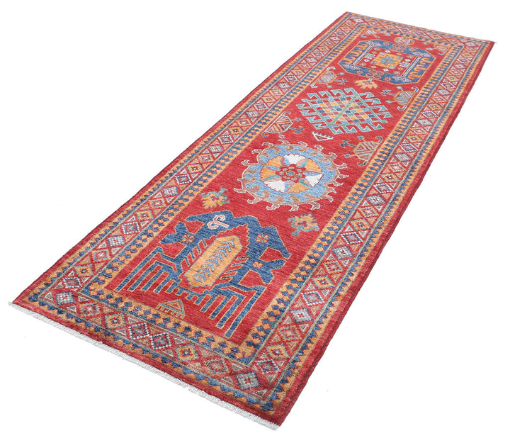 Hand Knotted Nomadic Caucasian Humna Wool Rug 2' 10" x 8' 3" - No. AT83926