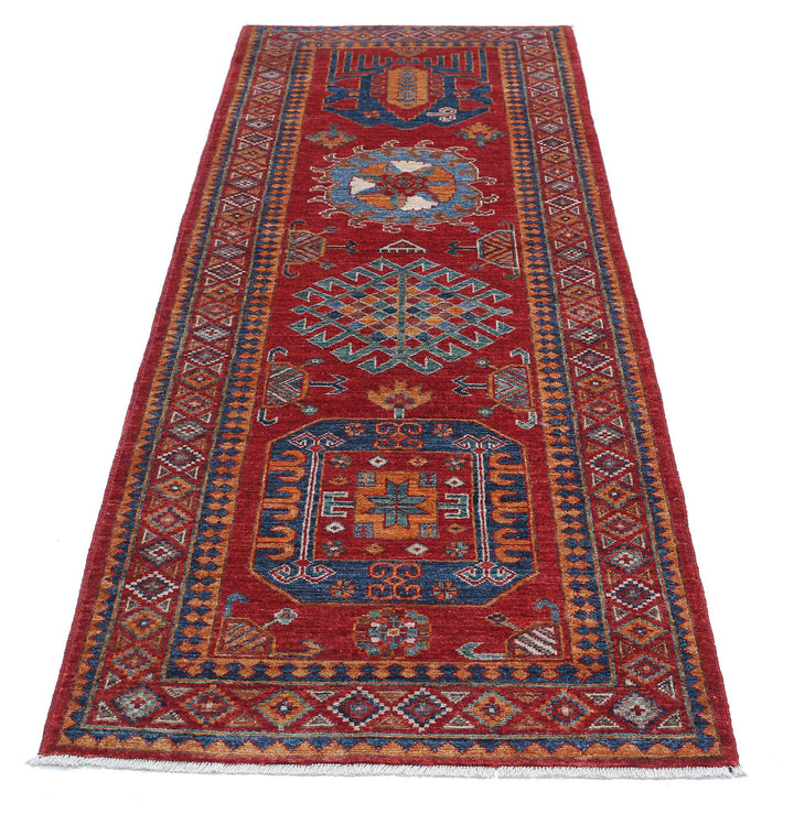 Hand Knotted Nomadic Caucasian Humna Wool Rug 2' 10" x 8' 3" - No. AT83926