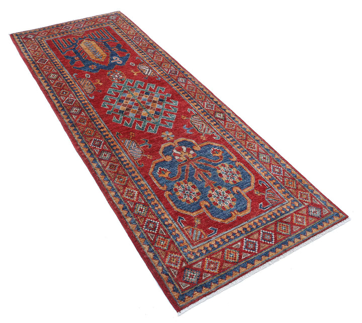 Hand Knotted Nomadic Caucasian Humna Wool Rug 2' 10" x 7' 5" - No. AT71531