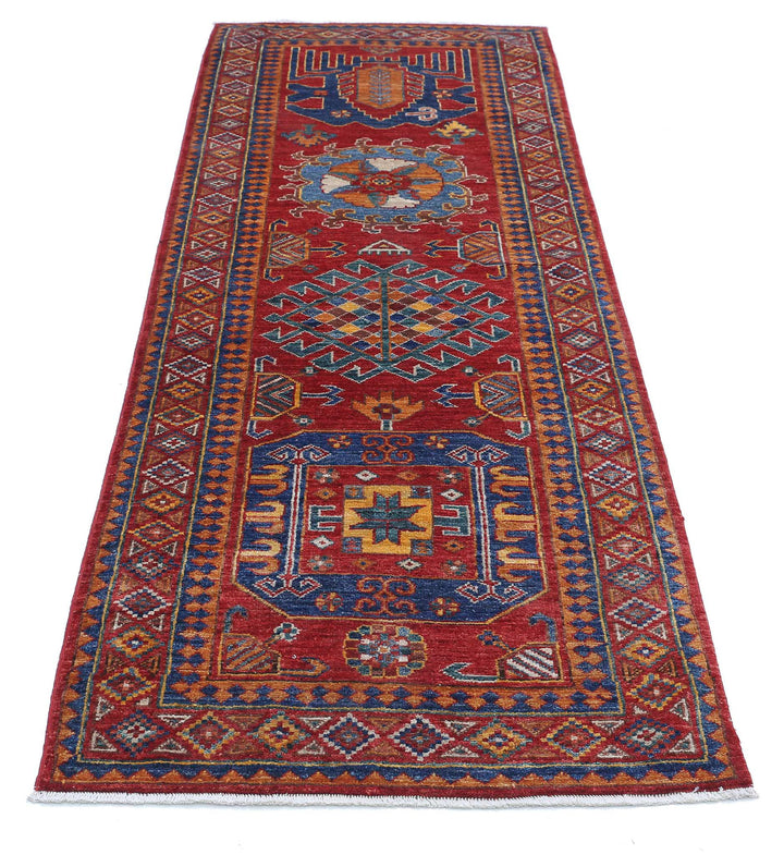 Hand Knotted Nomadic Caucasian Humna Wool Rug 2' 9" x 8' 0" - No. AT49390