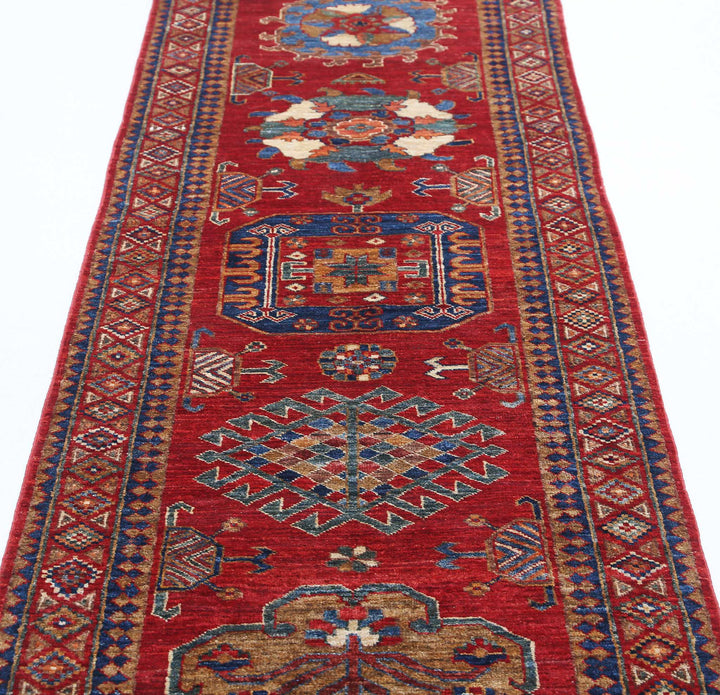 Hand Knotted Nomadic Caucasian Humna Wool Rug 2' 7" x 9' 5" - No. AT62031