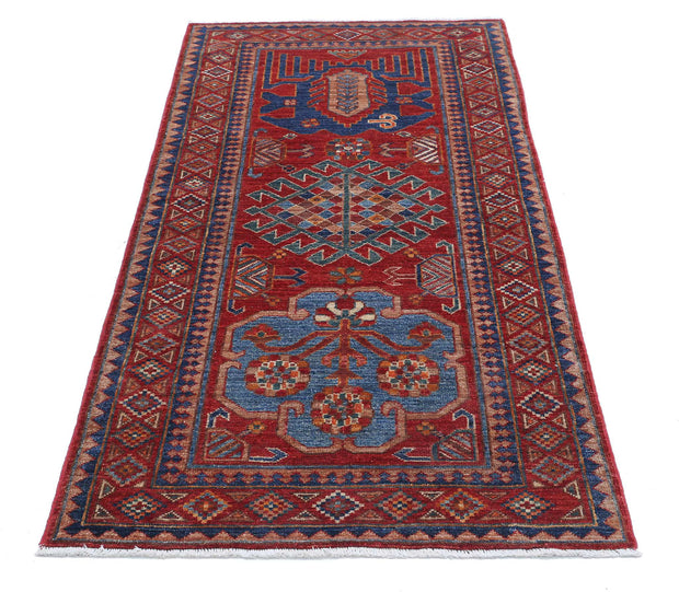 Hand Knotted Nomadic Caucasian Humna Wool Rug 2' 11" x 5' 9" - No. AT36620