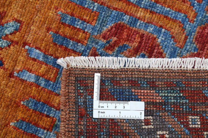 Hand Knotted Nomadic Caucasian Humna Wool Rug 2' 7" x 5' 10" - No. AT57672