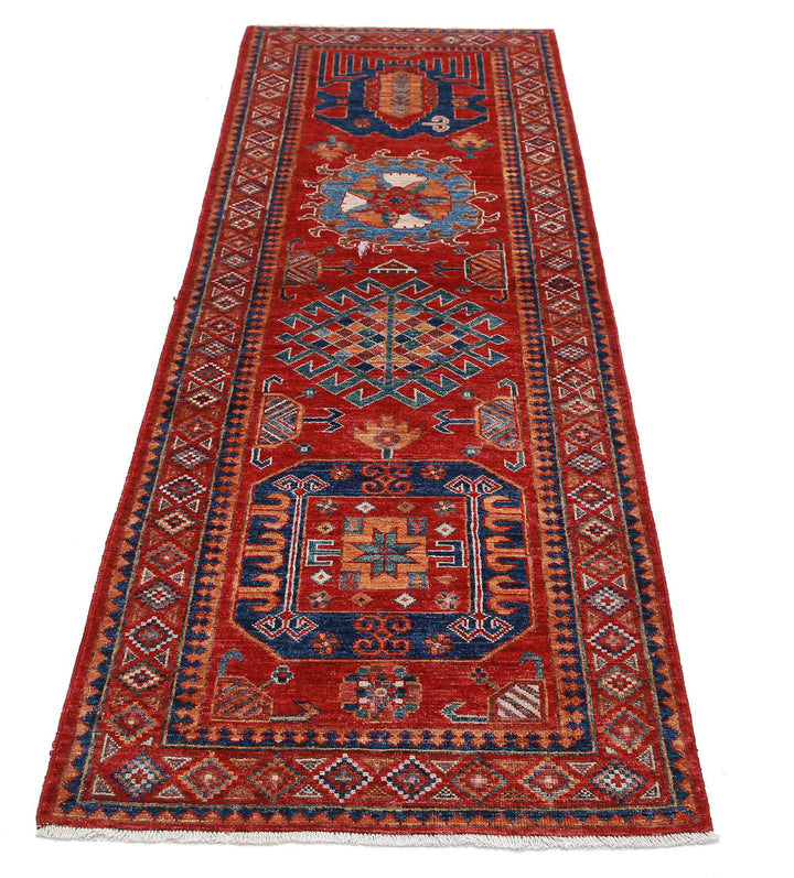 Hand Knotted Nomadic Caucasian Humna Wool Rug 2' 9" x 7' 11" - No. AT53745