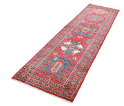 Hand Knotted Nomadic Caucasian Humna Wool Rug 2' 7" x 9' 7" - No. AT22887