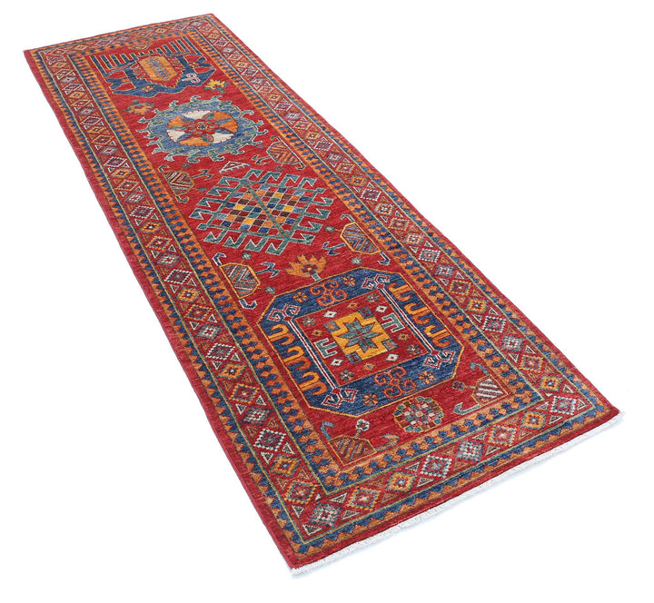 Hand Knotted Nomadic Caucasian Humna Wool Rug 2' 8" x 7' 10" - No. AT33659