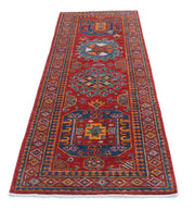 Hand Knotted Nomadic Caucasian Humna Wool Rug 2' 8" x 7' 10" - No. AT33659