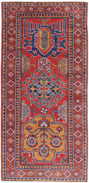 Hand Knotted Nomadic Caucasian Humna Wool Rug 2' 8" x 5' 10" - No. AT16189