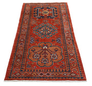 Hand Knotted Nomadic Caucasian Humna Wool Rug 2' 8" x 5' 9" - No. AT50527