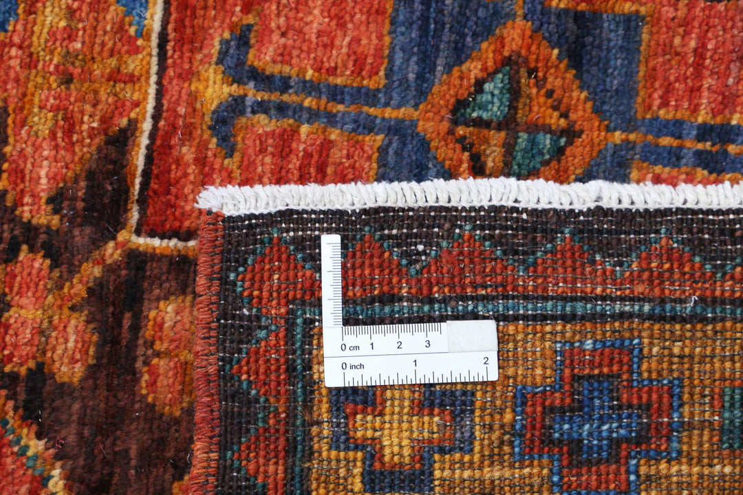 Hand Knotted Nomadic Caucasian Humna Wool Rug 10' 7" x 13' 11" - No. AT95676