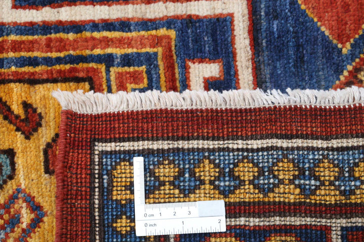 Hand Knotted Nomadic Caucasian Humna Wool Rug 4' 10" x 6' 7" - No. AT82076