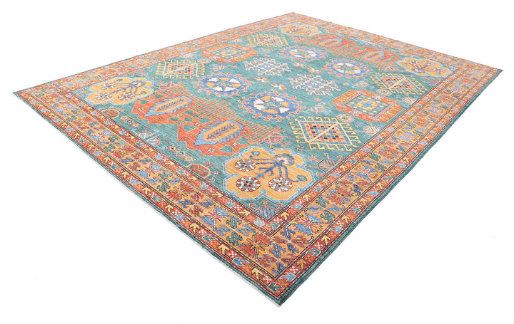 Hand Knotted Nomadic Caucasian Humna Wool Rug 9' 2" x 12' 4" - No. AT74486