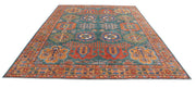 Hand Knotted Nomadic Caucasian Humna Wool Rug 9' 2" x 12' 4" - No. AT74486