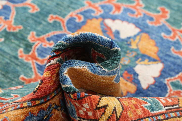 Hand Knotted Nomadic Caucasian Humna Wool Rug 9' 2" x 12' 4" - No. AT74486