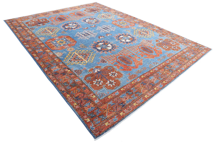Hand Knotted Nomadic Caucasian Humna Wool Rug 9' 3" x 12' 0" - No. AT95000