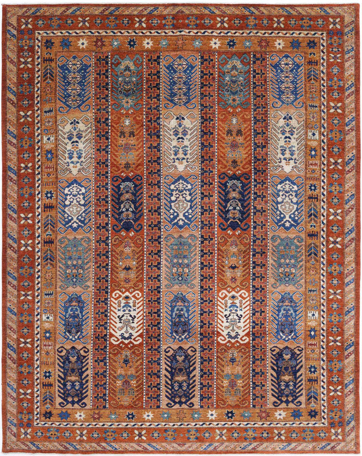 Hand Knotted Nomadic Caucasian Humna Wool Rug 9' 3" x 11' 6" - No. AT60099