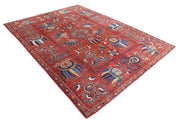 Hand Knotted Nomadic Caucasian Humna Wool Rug 7' 0" x 9' 5" - No. AT43268