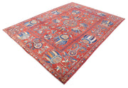 Hand Knotted Nomadic Caucasian Humna Wool Rug 7' 0" x 9' 5" - No. AT43268