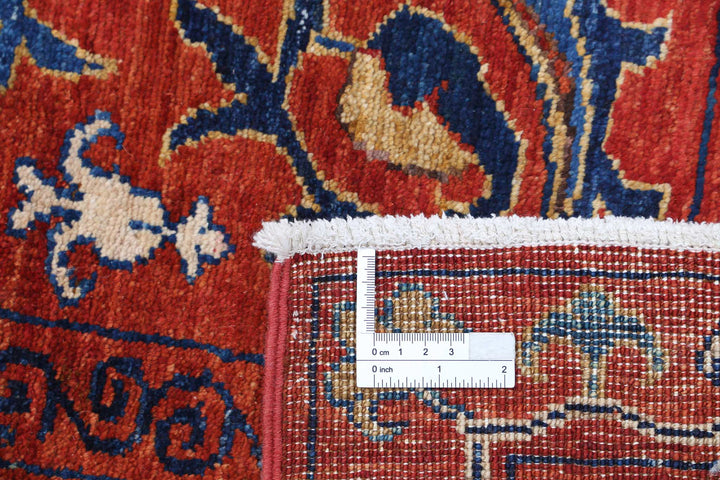 Hand Knotted Nomadic Caucasian Humna Wool Rug 7' 0" x 9' 5" - No. AT43268