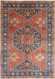 Hand Knotted Nomadic Caucasian Humna Wool Rug 6' 8" x 9' 10" - No. AT59949