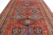 Hand Knotted Nomadic Caucasian Humna Wool Rug 9' 5" x 11' 8" - No. AT74439