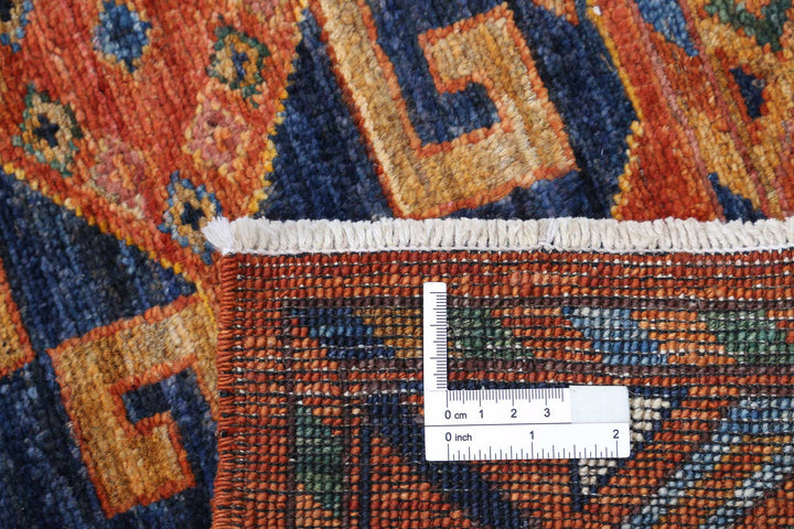 Hand Knotted Nomadic Caucasian Humna Wool Rug 9' 5" x 11' 8" - No. AT74439