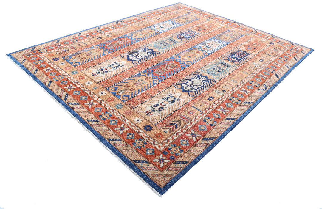 Hand Knotted Nomadic Caucasian Humna Wool Rug 7' 9" x 9' 8" - No. AT66694